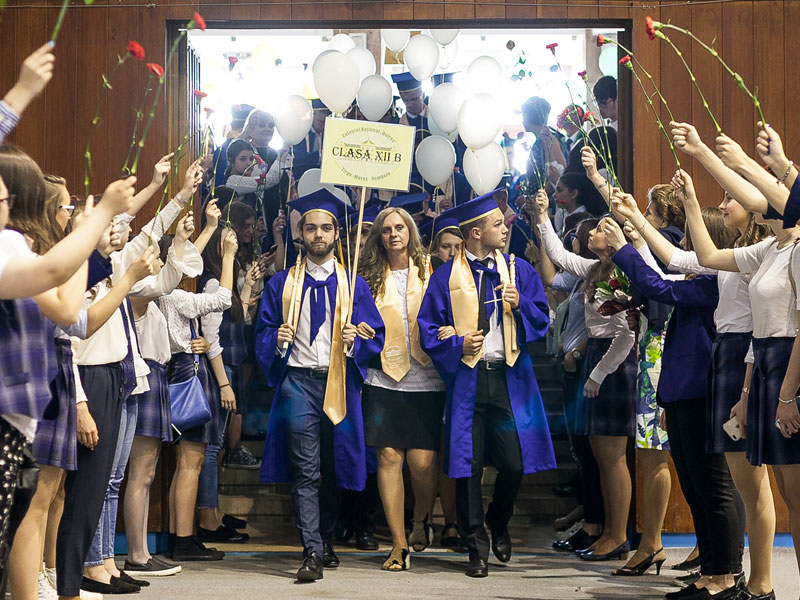 XII B graduates, dr. Bakó Aliz Tünde class master, “Unirea” National High School