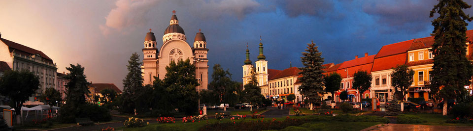 Big Orthodox Cathedral and Roman-Catholic Cathedral, Tîrgu Mureş