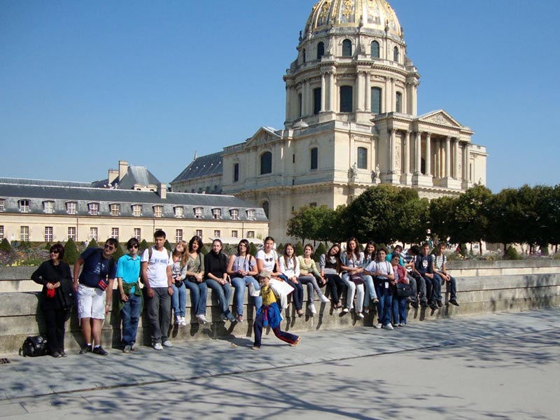 Grup Colegiul Naţional „Unirea”, Domul Invalizilor, Paris