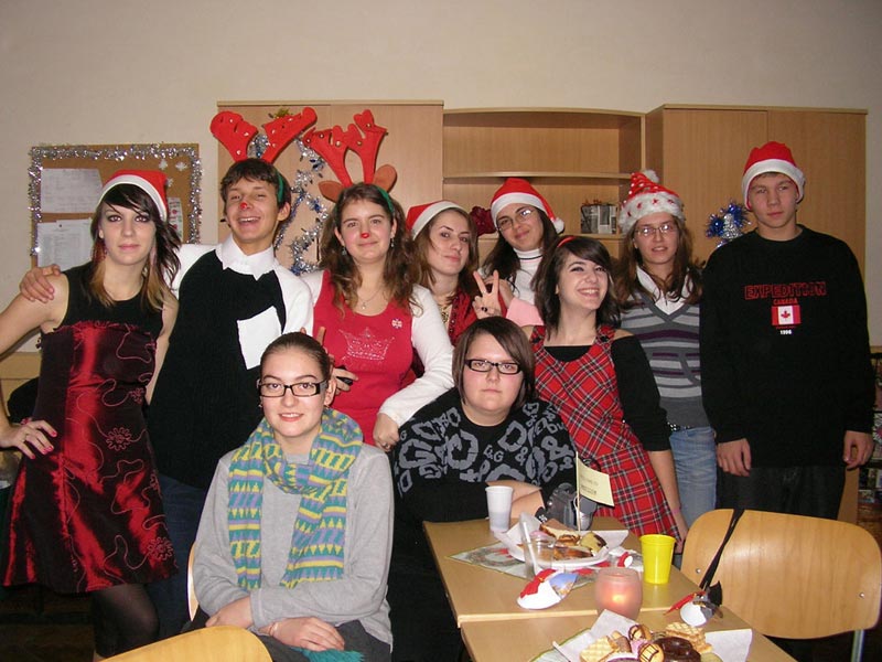 Students, Brit Club, Christmas