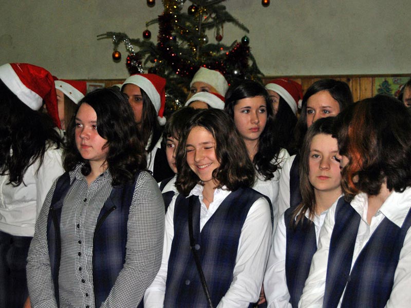 Corul elevilor, Sărbătoarea Crăciunului, Colegiul Naţional „Unirea”