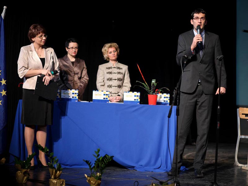 Directorii Colegiului Naţional „Unirea”, Peti András, viceprimar municipiul Târgu Mureş
