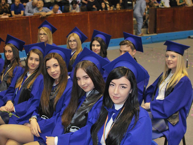 XII D graduates, “Unirea” National High School, Polyvalent Hall