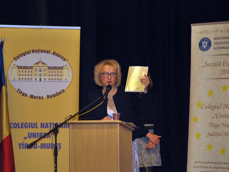 Lansarea volumului „Altius, Unirea!”, dr. Stănescu Aurora Manuela - director